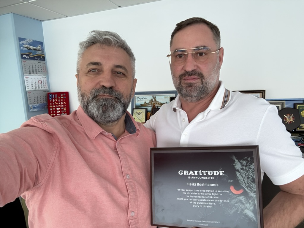 Gratitude from Ukrainian soldiers to Heiki Rosimannus
