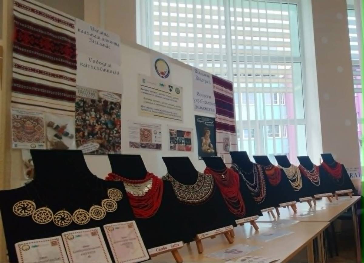 Vodograi presents Ukrainian jewellery and gerdany at Handicraft Days in Narva